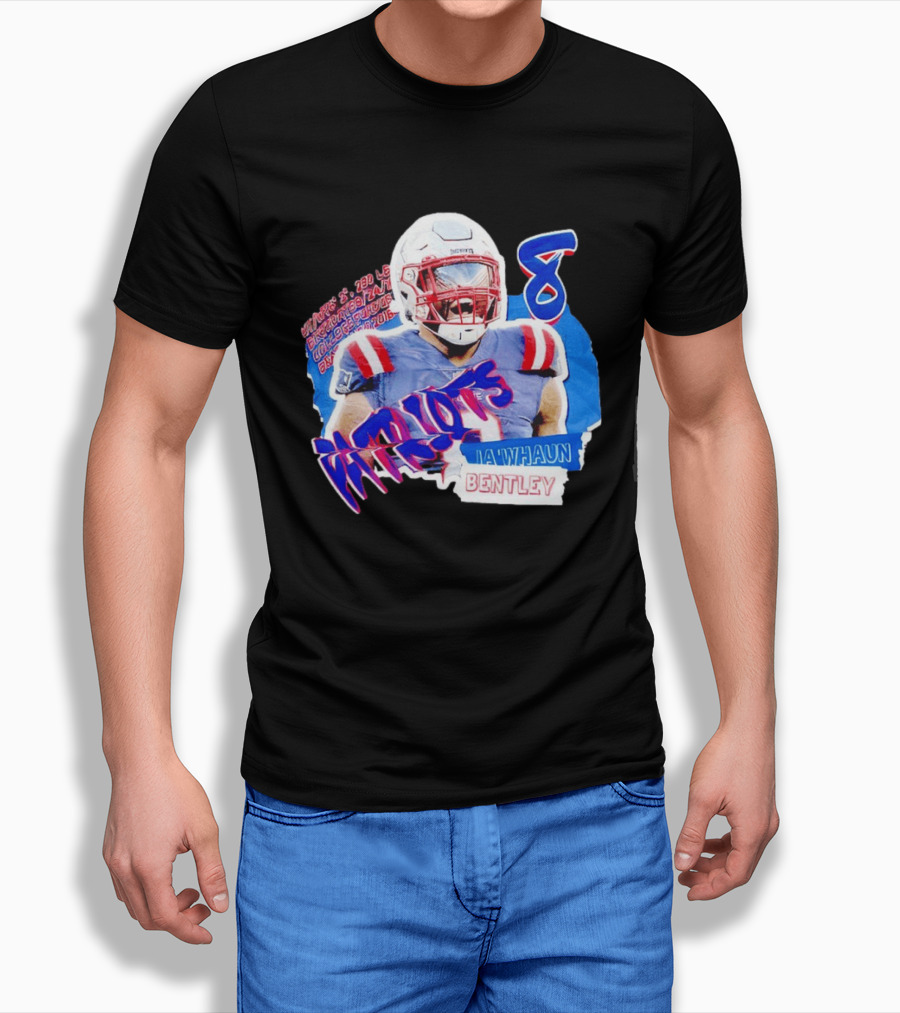 Patriots Ja'whaun Bentley New England 8 Football Superstars T-Shirt