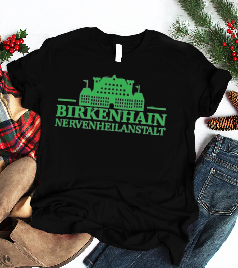 Kiz Birkenhain Nervenheilanstalt Building Icon Green T-Shirt