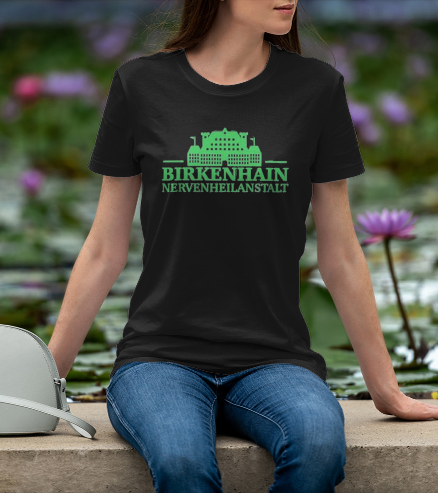 Kiz Birkenhain Nervenheilanstalt Building Icon Green T-Shirt
