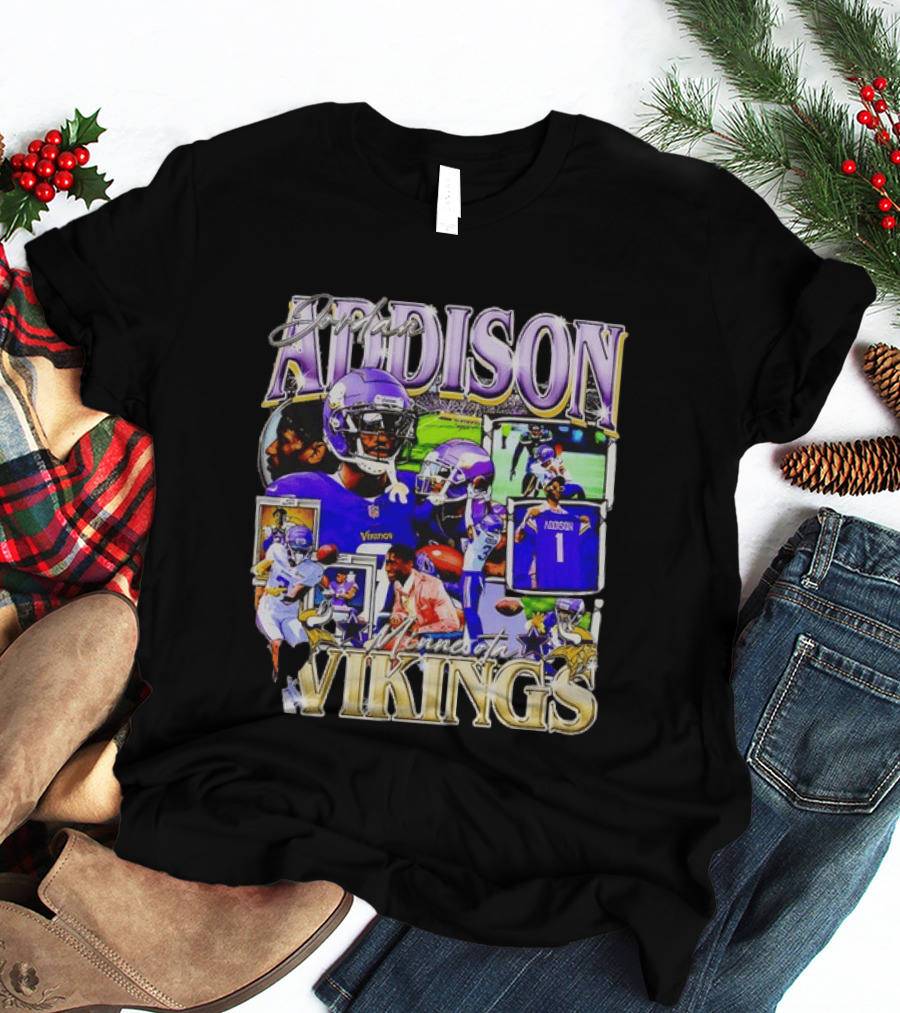 Jordan Addison Minnesota Vikings Stars And Highlights T-Shirt