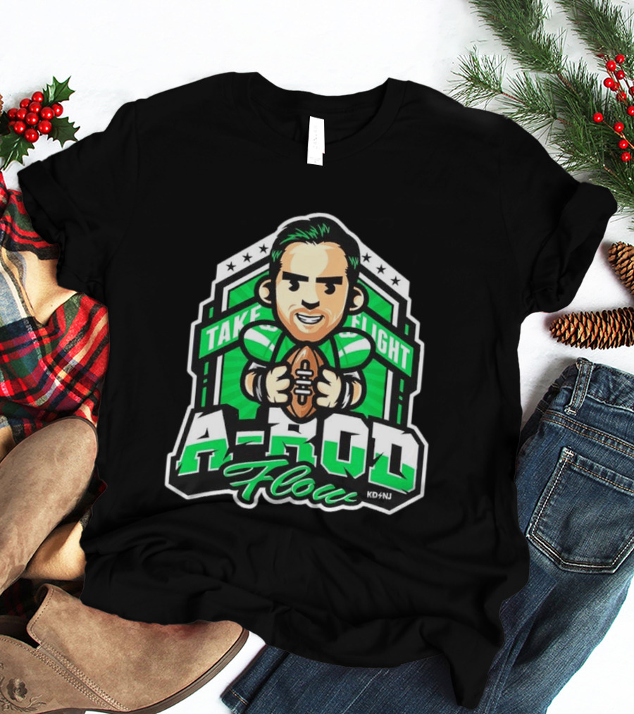 New York Jets Aaron Rodgers Take Flight A Rod Flow T-Shirt