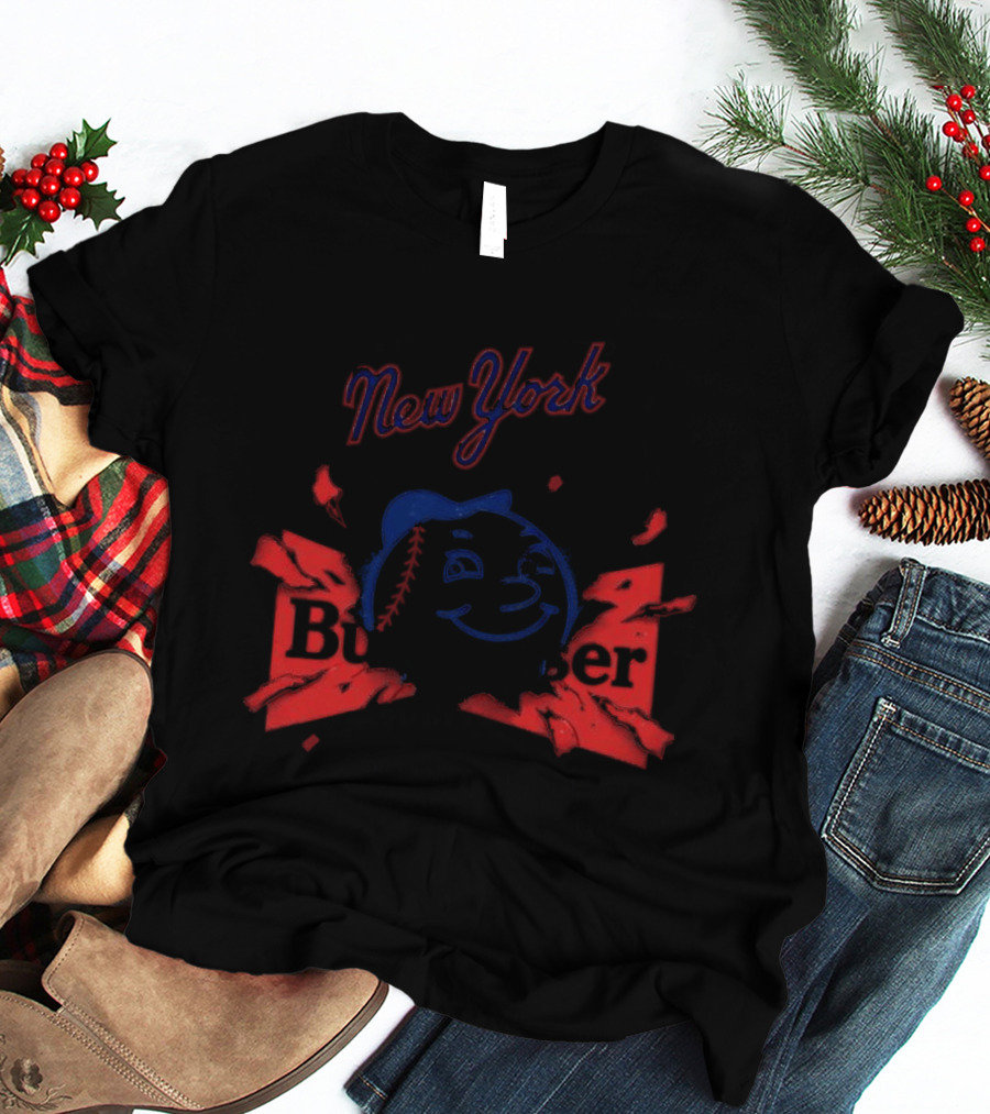 New York Mets Mr Met Budweiser Kings Of Baseball T-Shirt