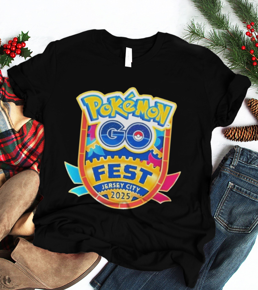 Pokémon Go Fest 2025 Jersey City Event T-Shirt