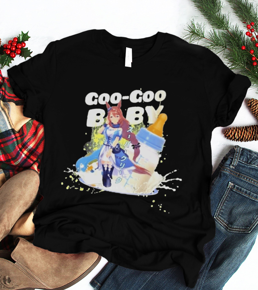 Goo Goo Baby Super Creek Uma Musume Pretty Derby Milk Bottle T-Shirt