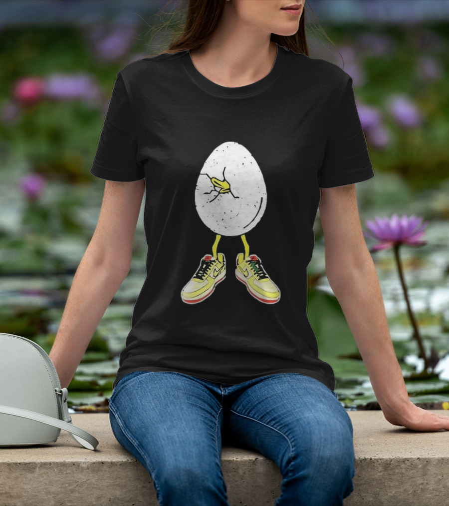 Oregon Football Fit For Flight Go Ducks Egg Cracked Sneakers Retro Nike T-Shirt