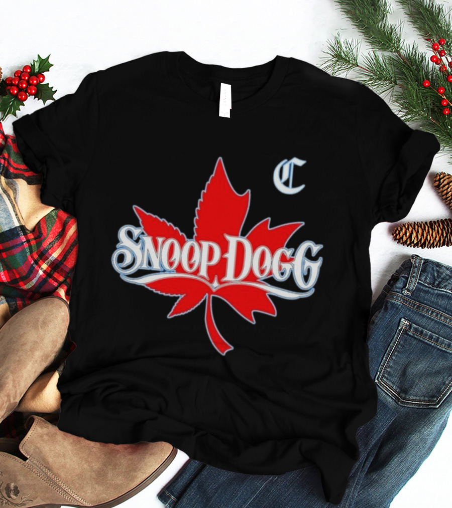 Snoop Dogg 2024 Cali To Canada Tour Schedule Date List Red Maple Leaf T-Shirt