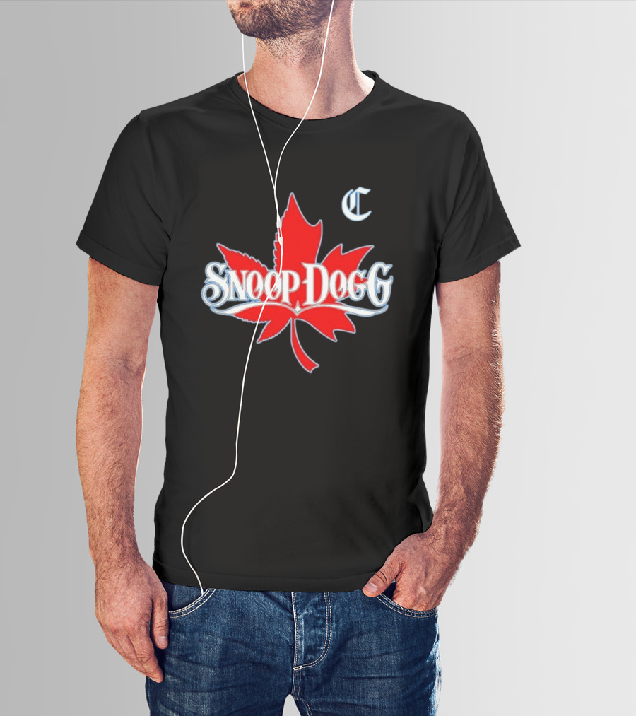 Snoop Dogg 2024 Cali To Canada Tour Schedule Date List Red Maple Leaf T-Shirt
