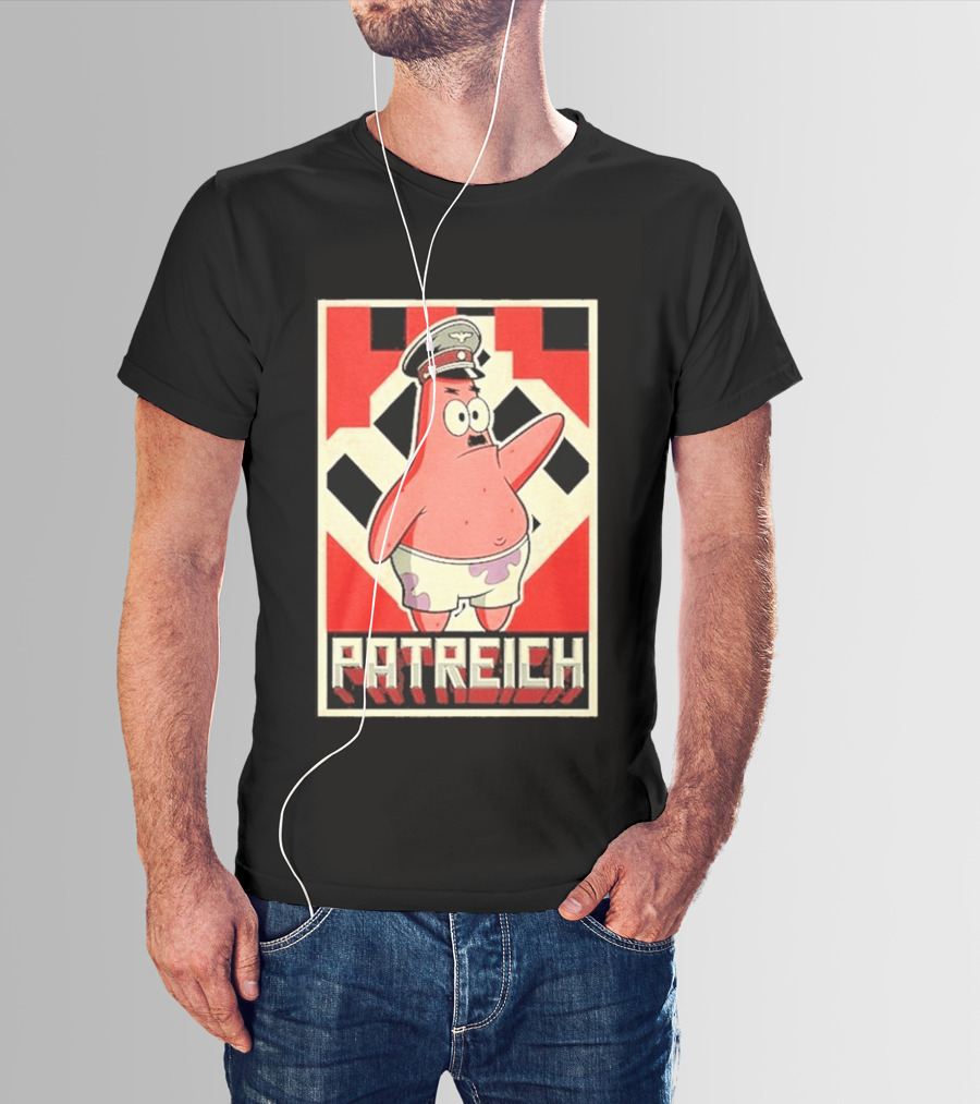 Sponge Patrick Hitler Star T-Shirt