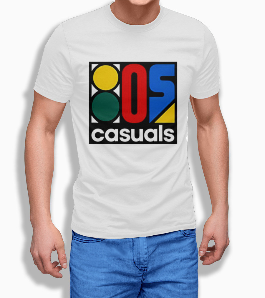 80s Casuals Retro Style Colorful Geometric Icon Collection T-Shirt