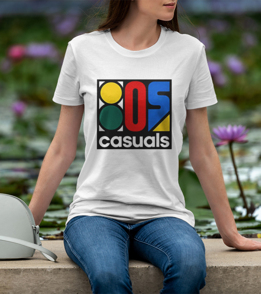 80s Casuals Retro Style Colorful Geometric Icon Collection T-Shirt