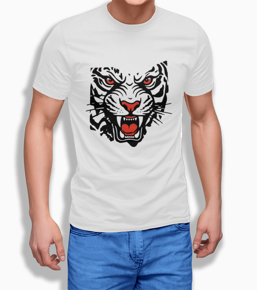 Clemson Tigers Head Clemson University Fierce Tiger Face T-Shirt