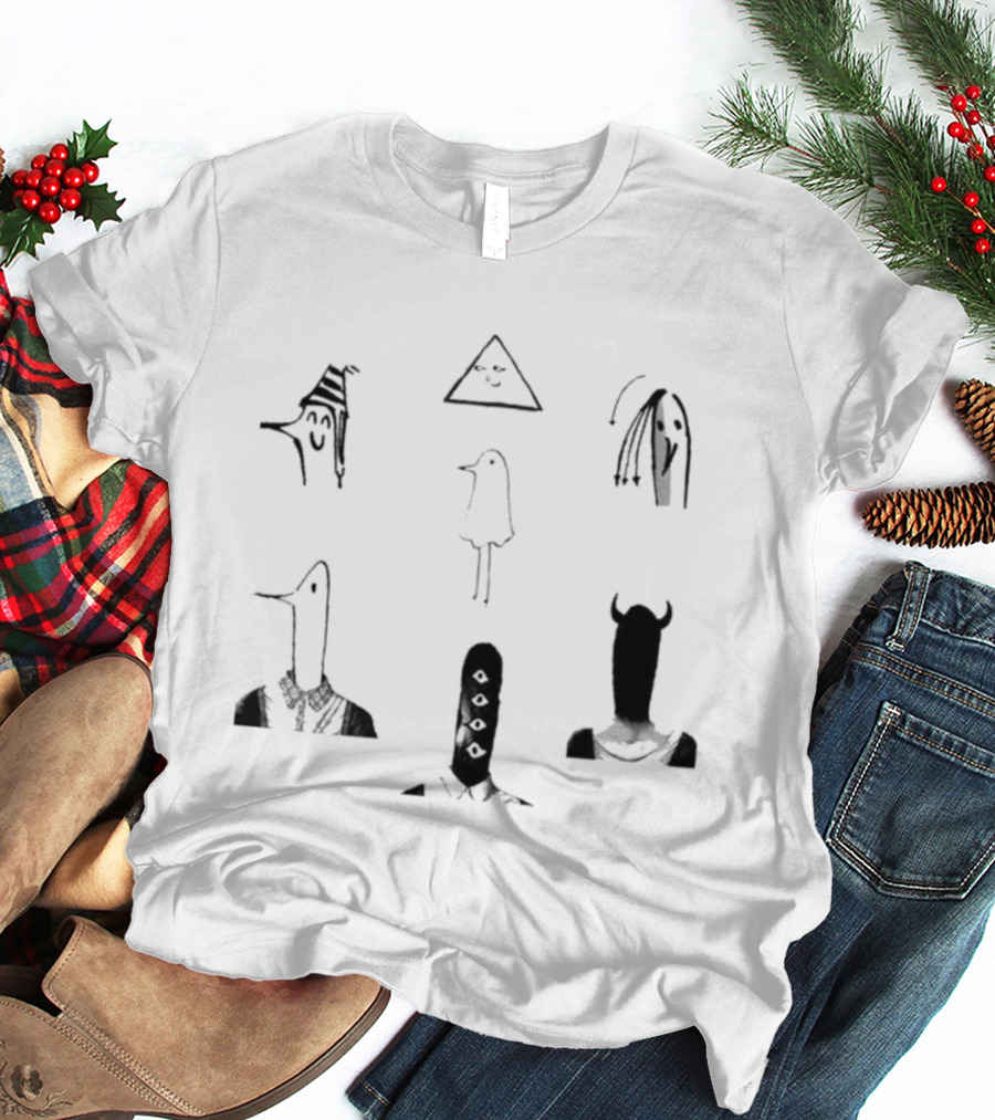 Oyasumi Punpun All Forms Minimalist Characters Collection T-Shirt