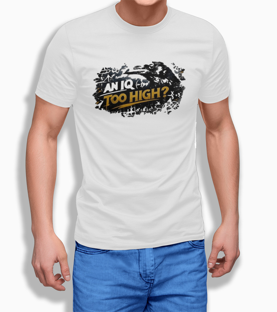 An Iq Too High? Retro Distressed T-Shirt