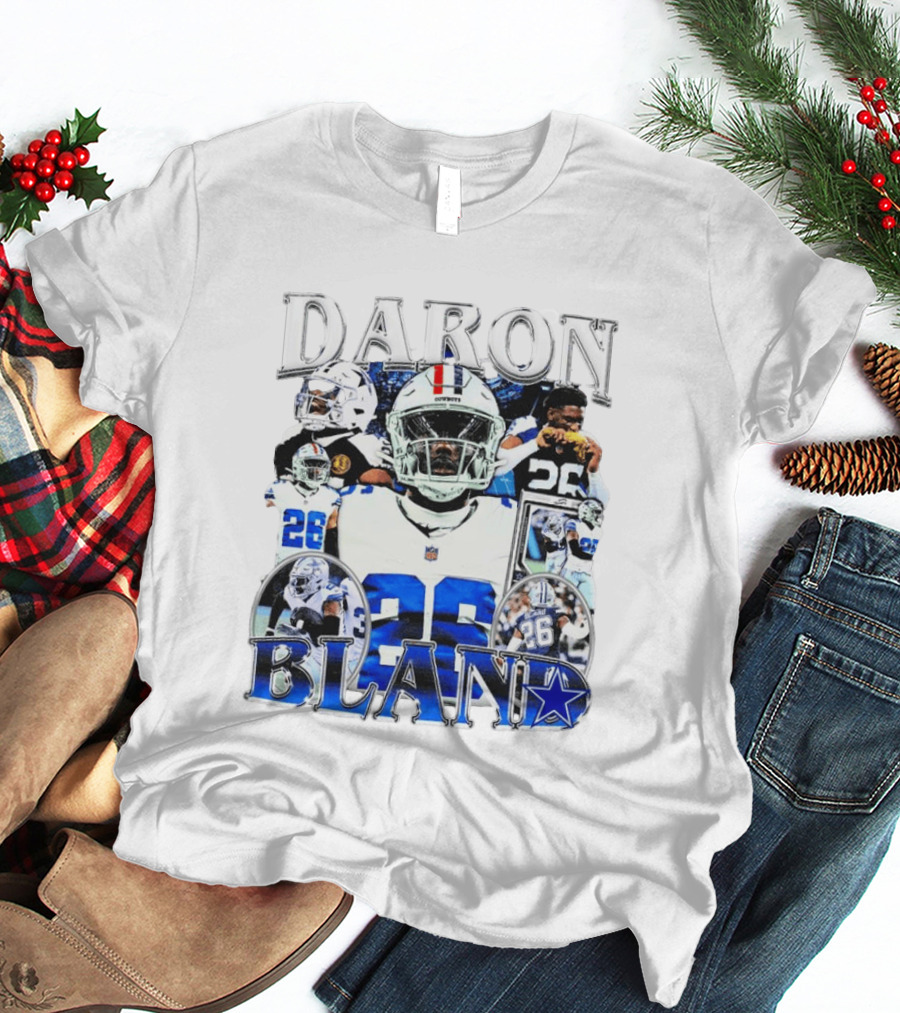 Daron Bland Dallas Cowboys 26 NFL Star Player Collage T-Shirt