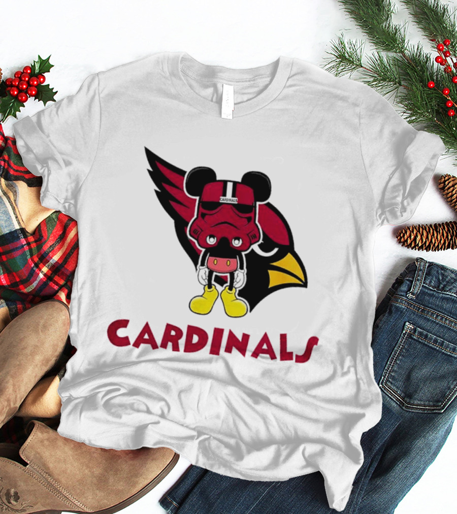 Arizona Cardinals Mickey Mouse Stormtrooper T-Shirt