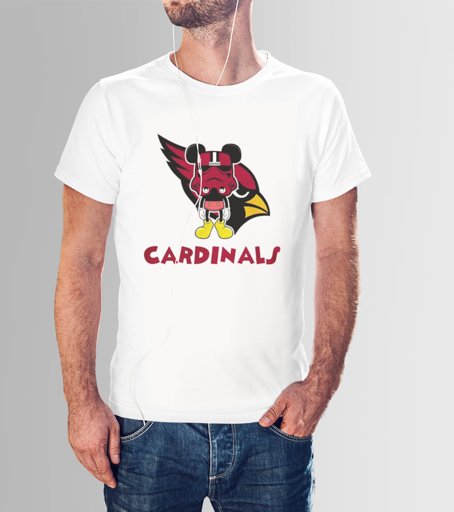 Arizona Cardinals Mickey Mouse Stormtrooper T-Shirt