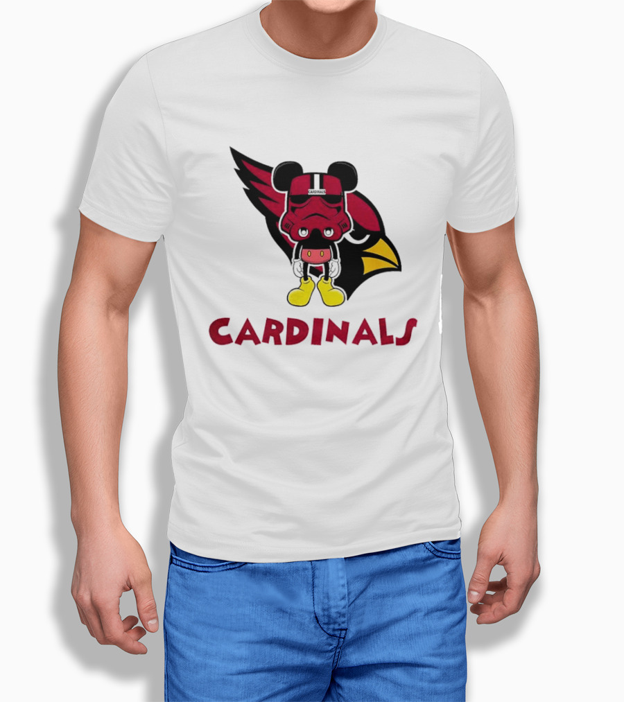Arizona Cardinals Mickey Mouse Stormtrooper T-Shirt