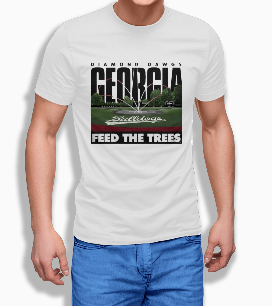 Diamond Dawgs Georgia Bulldogs Baseball Feed The Trees T-Shirt