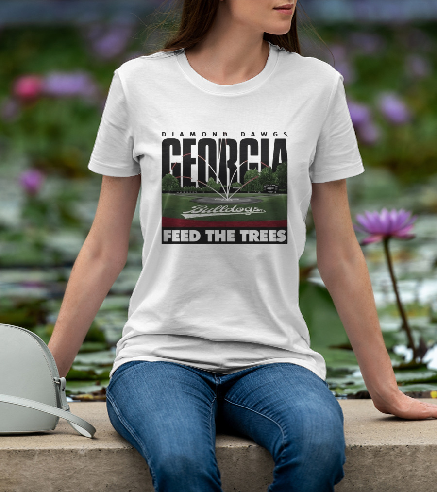 Diamond Dawgs Georgia Bulldogs Baseball Feed The Trees T-Shirt