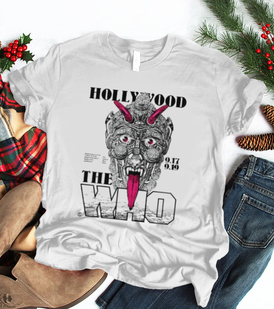 Hollywood The Who Los Angeles 2025 Demon Face 9.17 9.18 T-Shirt