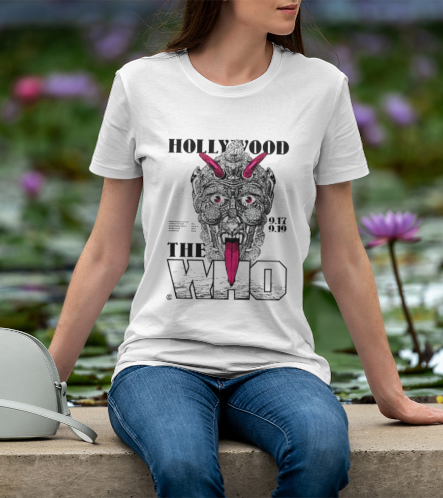 Hollywood The Who Los Angeles 2025 Demon Face 9.17 9.18 T-Shirt