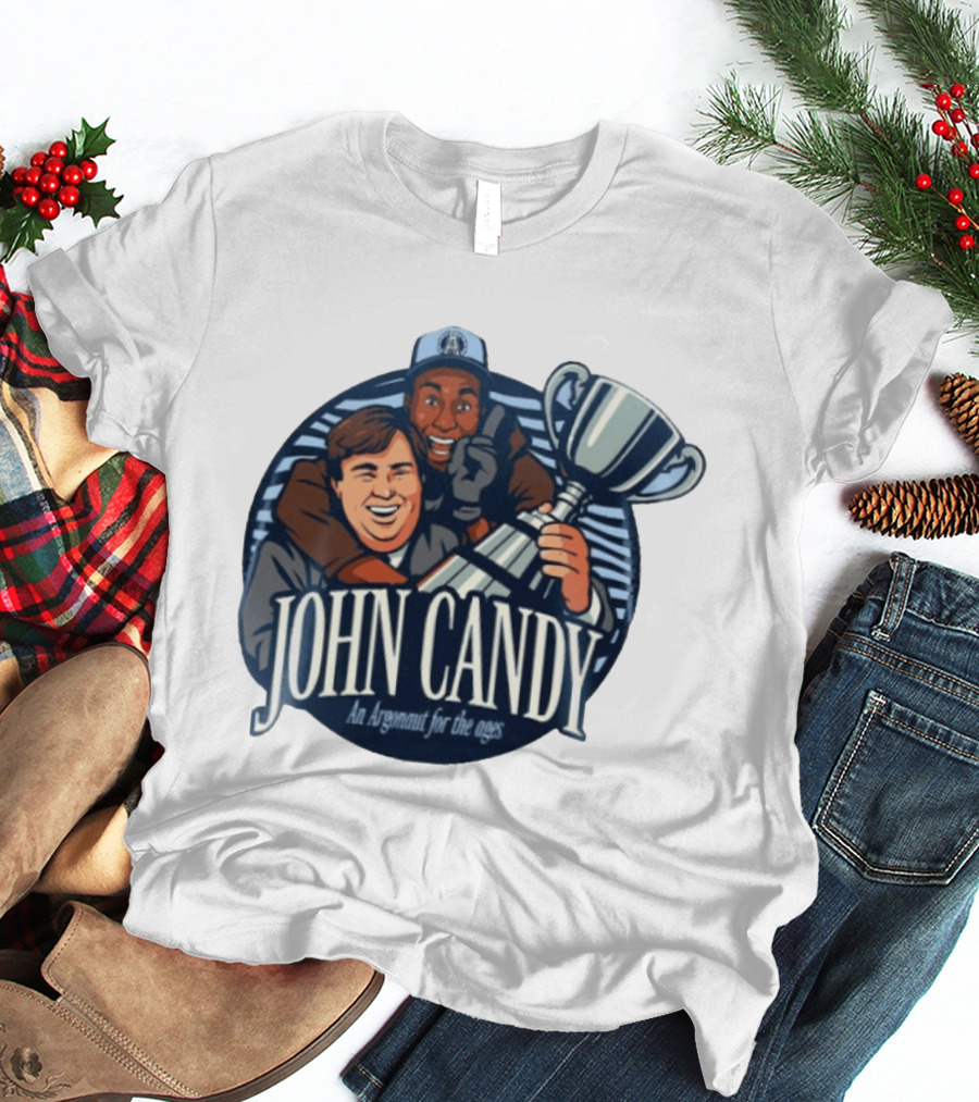 John Candy CFL Argonaut Icon Holding Trophy T-Shirt