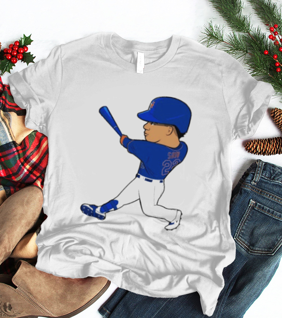 Juan Soto 22 Mets Baseball Swing LGM T-Shirt
