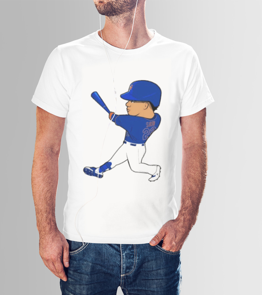 Juan Soto 22 Mets Baseball Swing LGM T-Shirt
