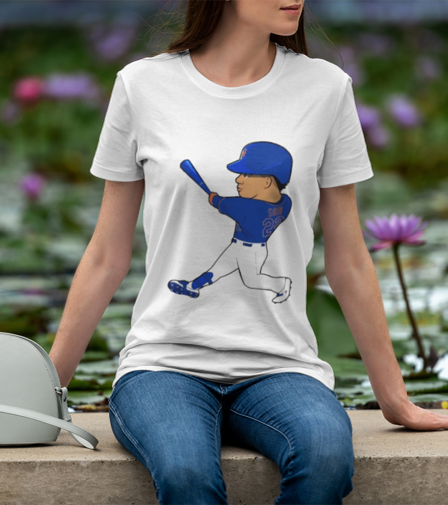 Juan Soto 22 Mets Baseball Swing LGM T-Shirt