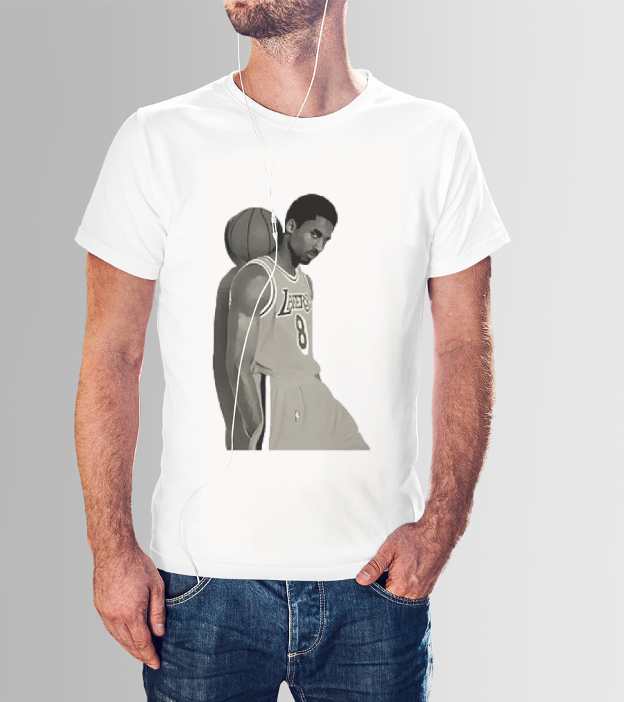 Kobe Bryant LA Lakers NBA Legend Iconic Number 8 T-Shirt