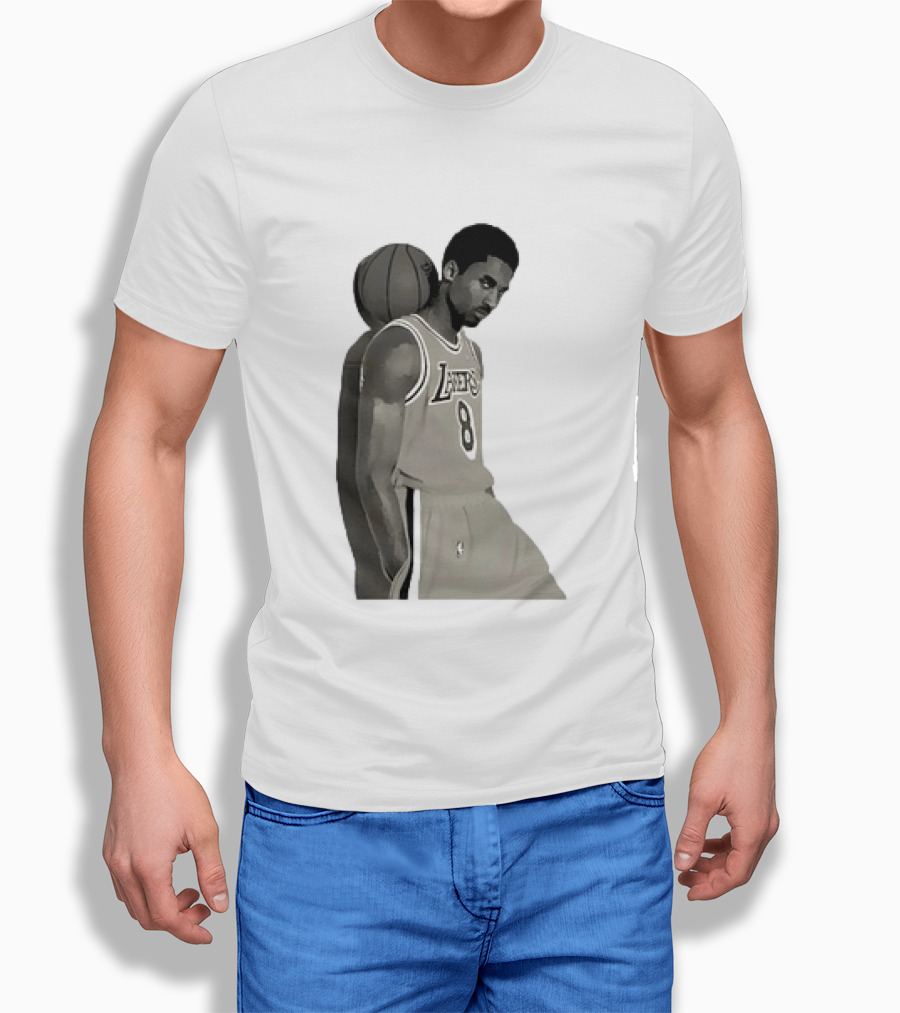 Kobe Bryant LA Lakers NBA Legend Iconic Number 8 T-Shirt