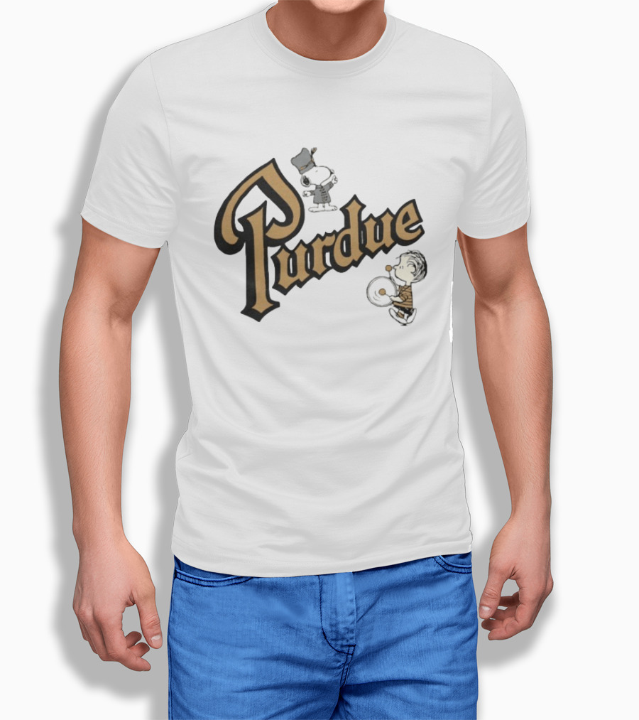 Purdue Boilermakers Snoopy And Charlie Brown Football T-Shirt
