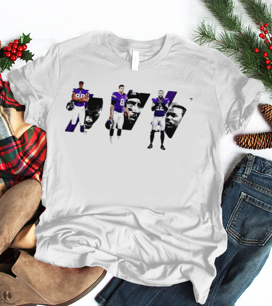 Minnesota Vikings D.J. Wonnum Kirk Cousins Harrison Smith NFL Players T-Shirt