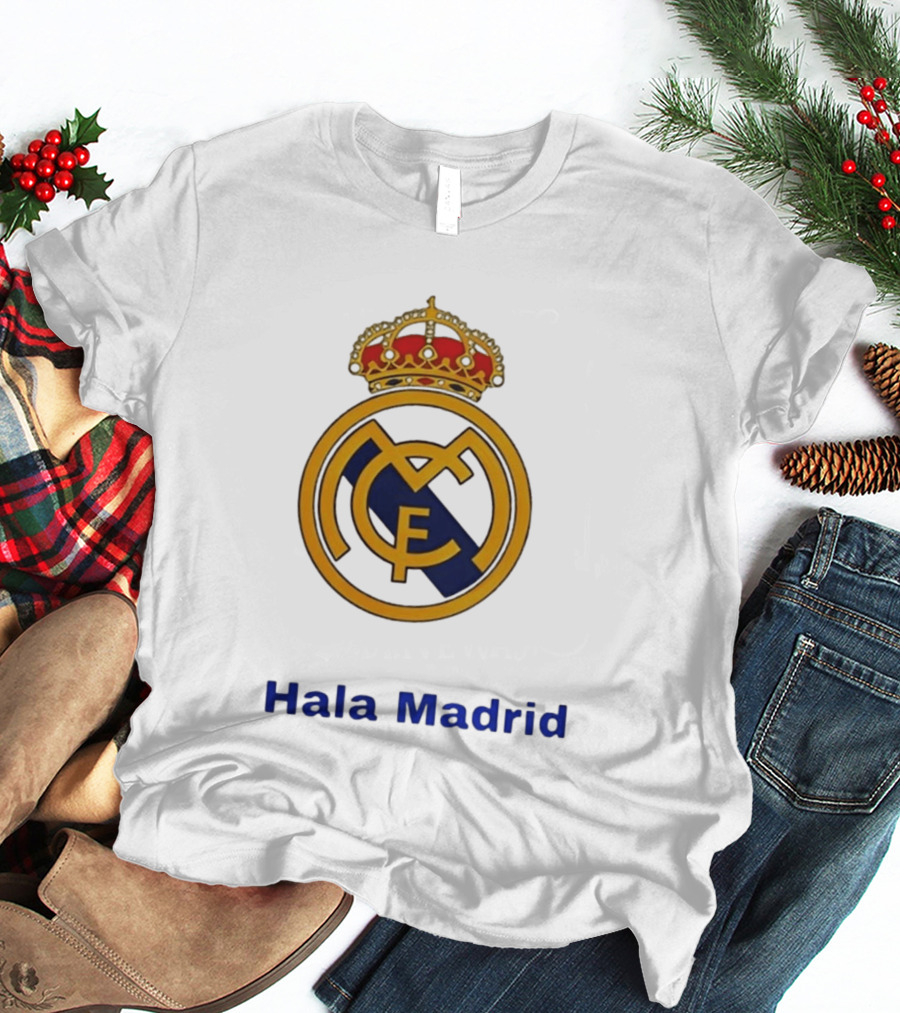 Hala Madrid Real Madrid CF Crest Spain Football Club T-Shirt