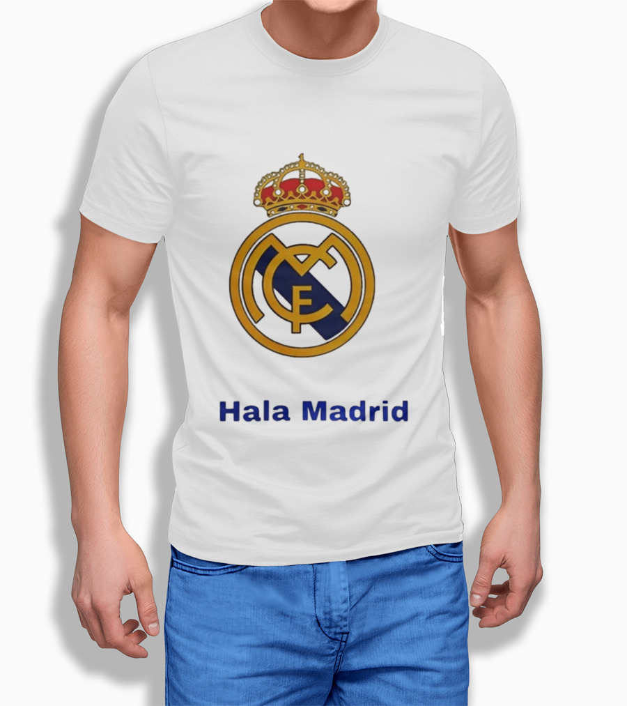 Hala Madrid Real Madrid CF Crest Spain Football Club T-Shirt