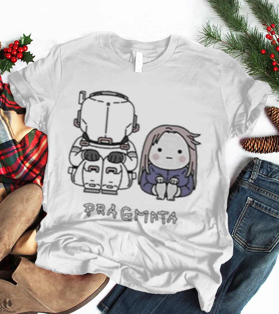 Pragmata Hugh Diana Sitting Together T-Shirt