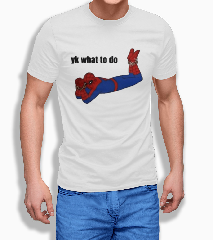 Spooderman YK What To Do Meme T-Shirt