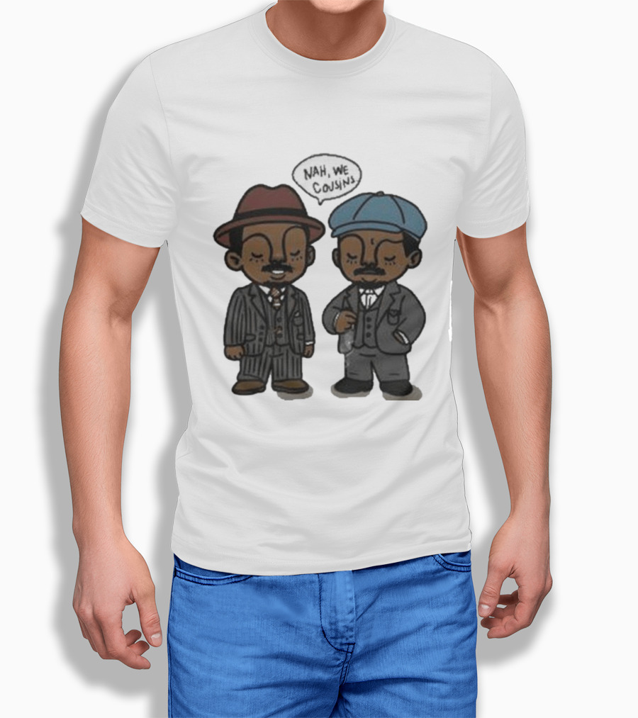 Original Sinners Nah We Cousins 2025 Two Characters In Suits T-Shirt