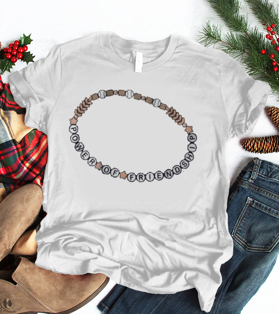 Milwaukee Brewers The Power Of Friendship Baseball Bracelet T-Shirt