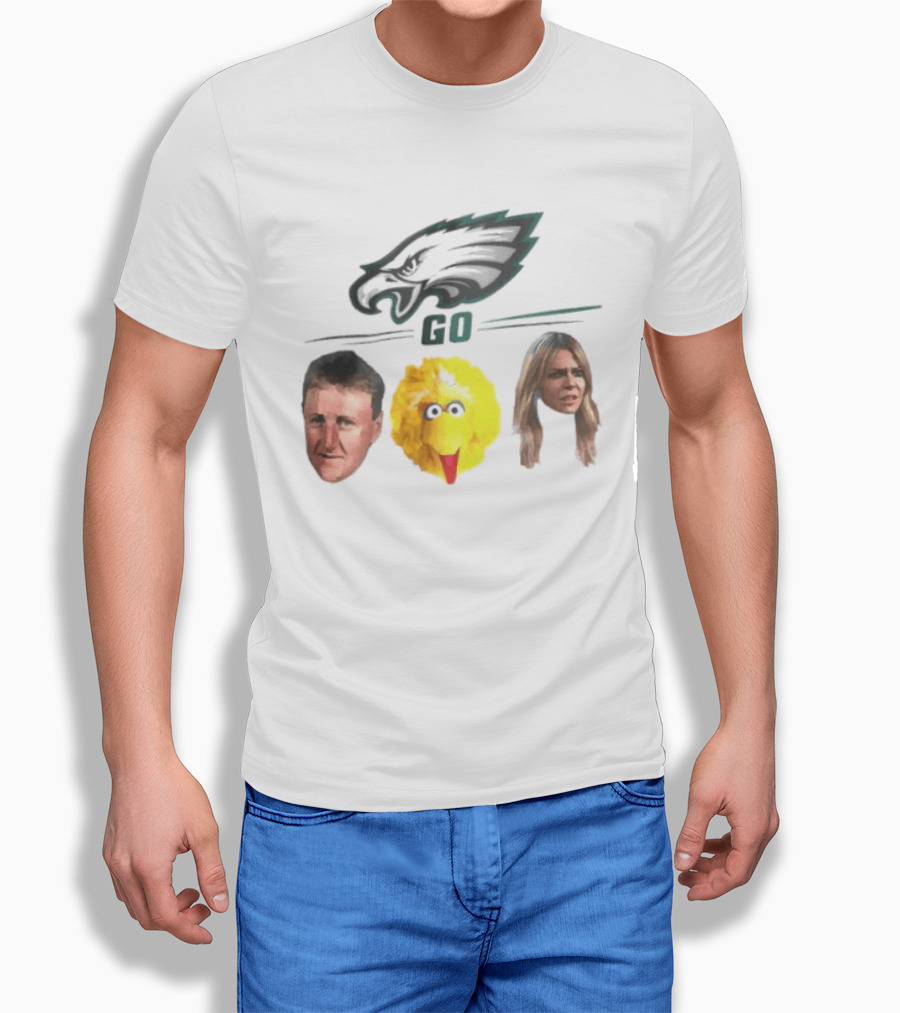 Philadelphia Eagles Go Birds Larry Bird Big Bird The Bird T-Shirt