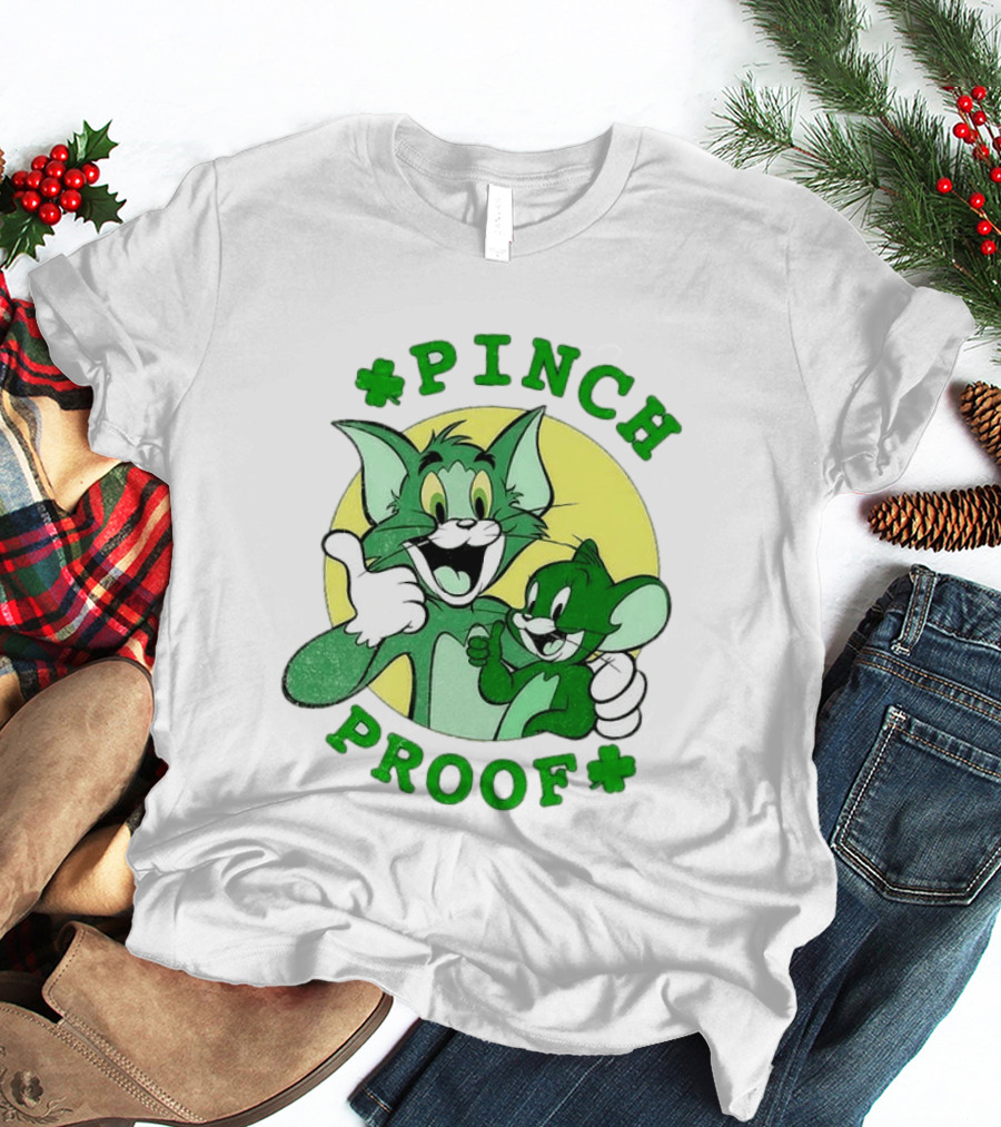 Tom And Jerry Pinch Proof St. Patrick's Day Celebration T-Shirt