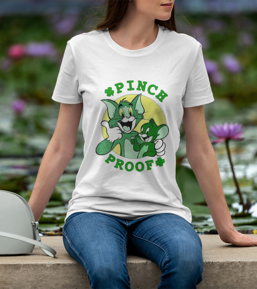 Tom And Jerry Pinch Proof St. Patrick's Day Celebration T-Shirt