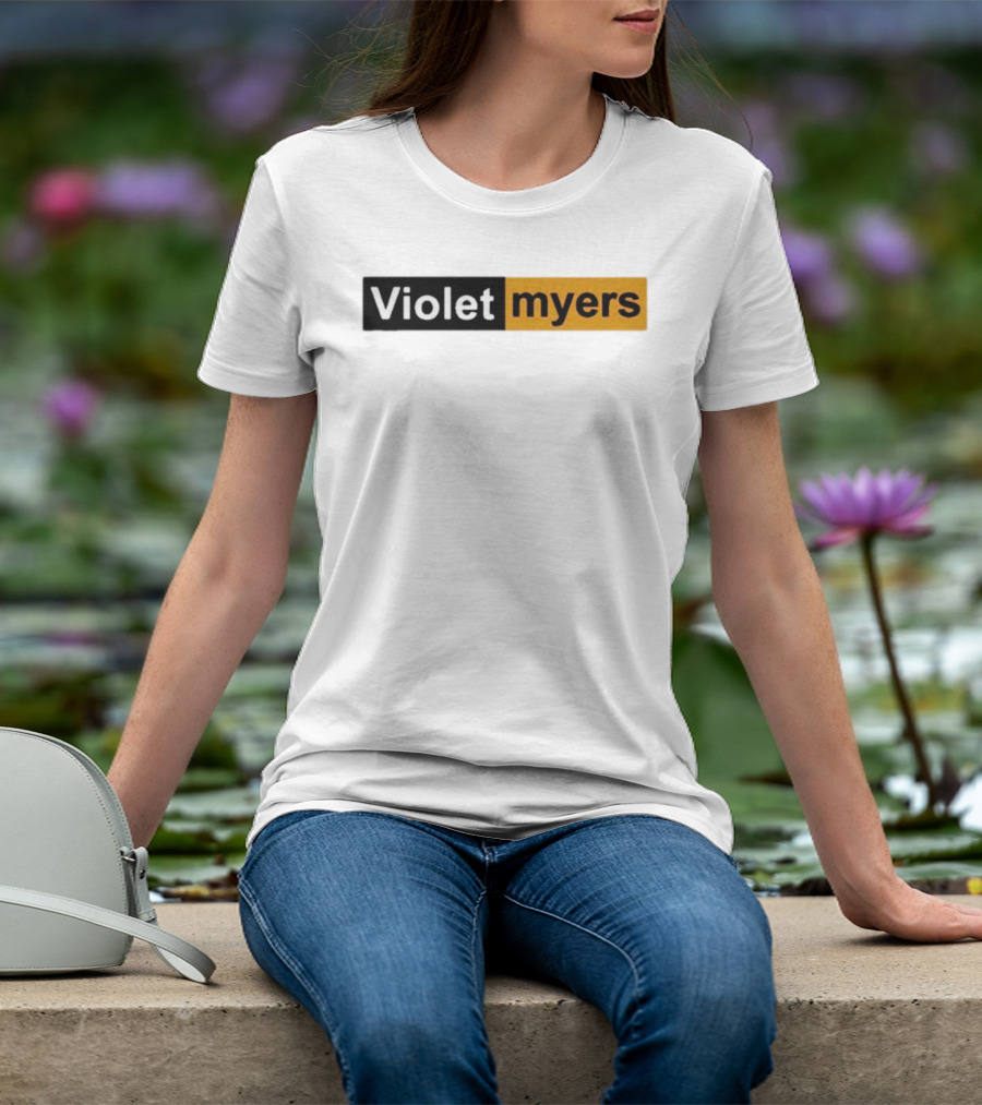 Violet Myers Black And Orange T-Shirt