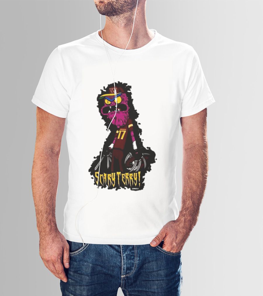 Washington Commanders Scary Terry McLaurin 17 Terrifying Terry T-Shirt