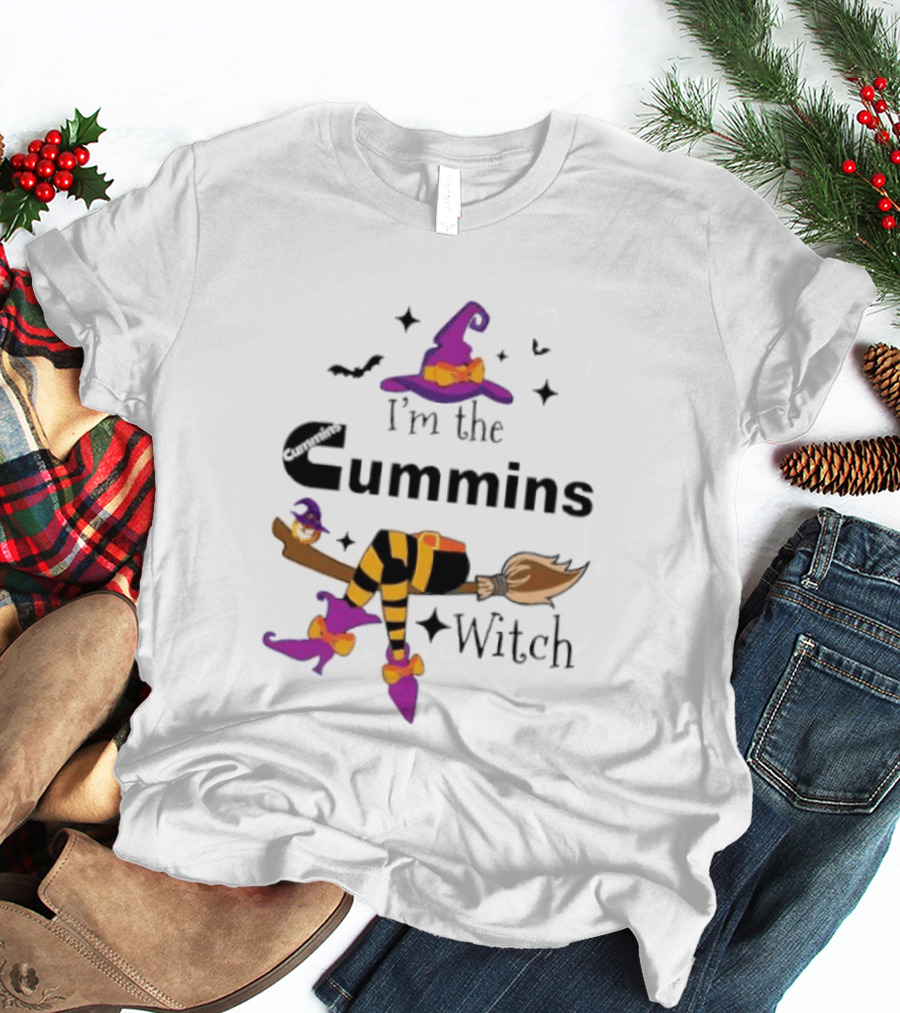 I'm The Cummins Witch Halloween Broomstick Costume T-Shirt