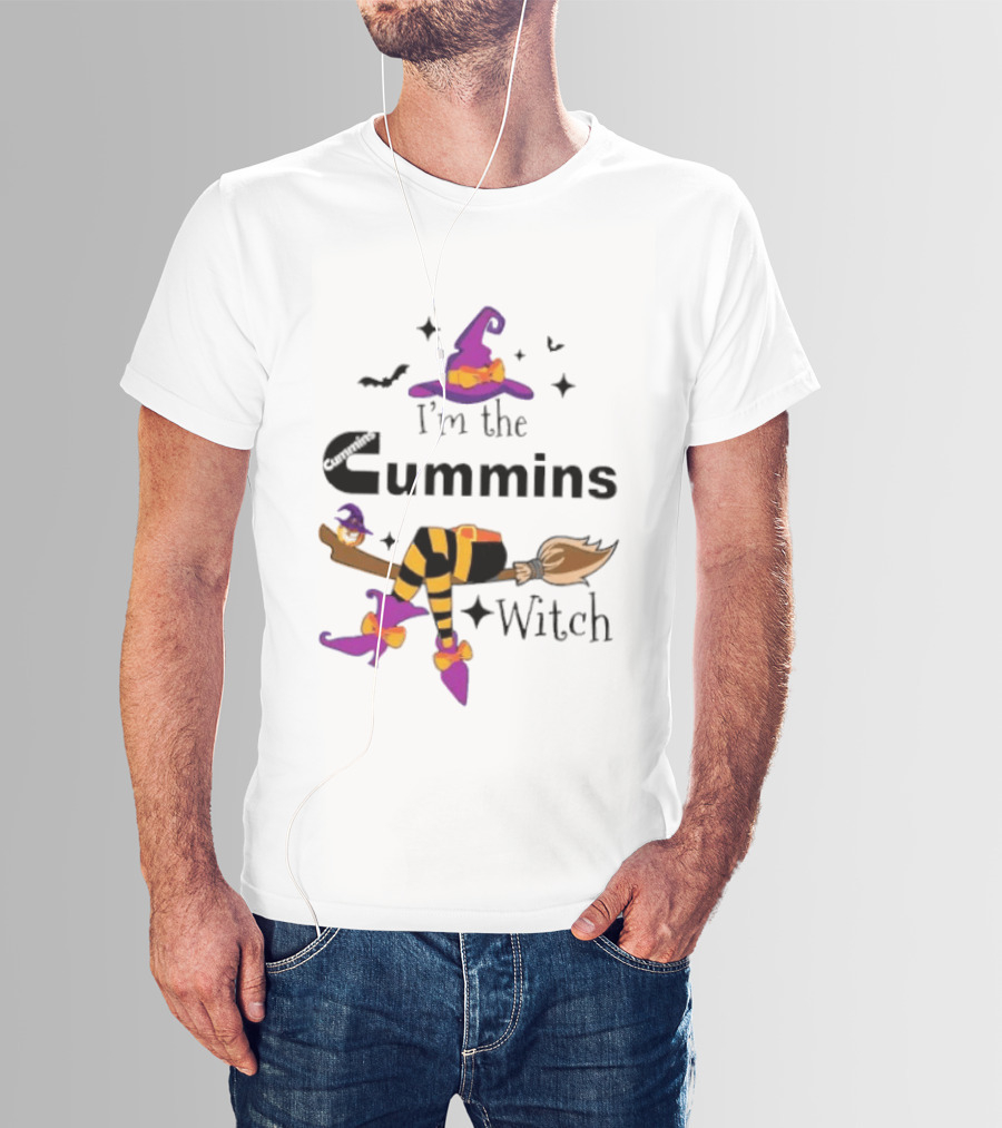 I'm The Cummins Witch Halloween Broomstick Costume T-Shirt
