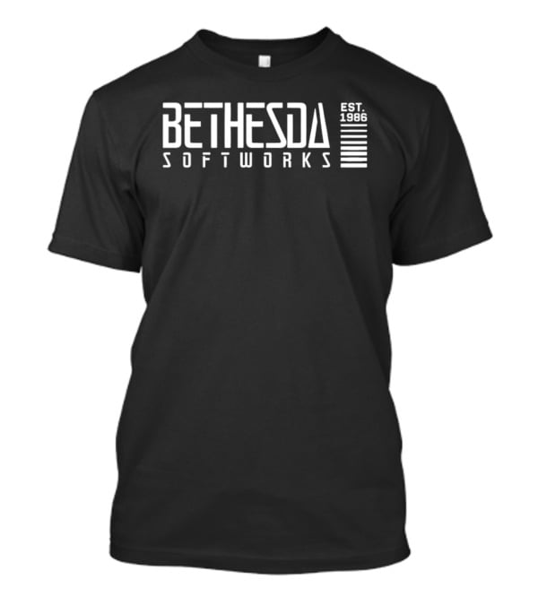Bethesda Softworks Est 1986 Classic Gaming Brand T-Shirt