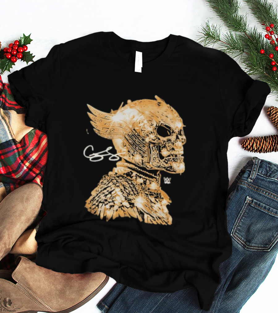 WWE Cody Rhodes American Nightmare Golden Skull T-Shirt