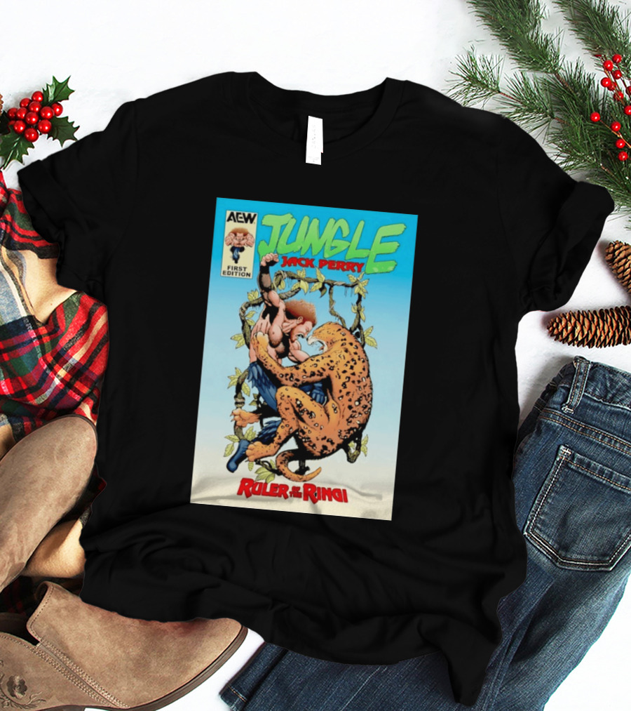 AEW Jungle Jack Perry First Edition Ruler Of The Ring T-Shirt