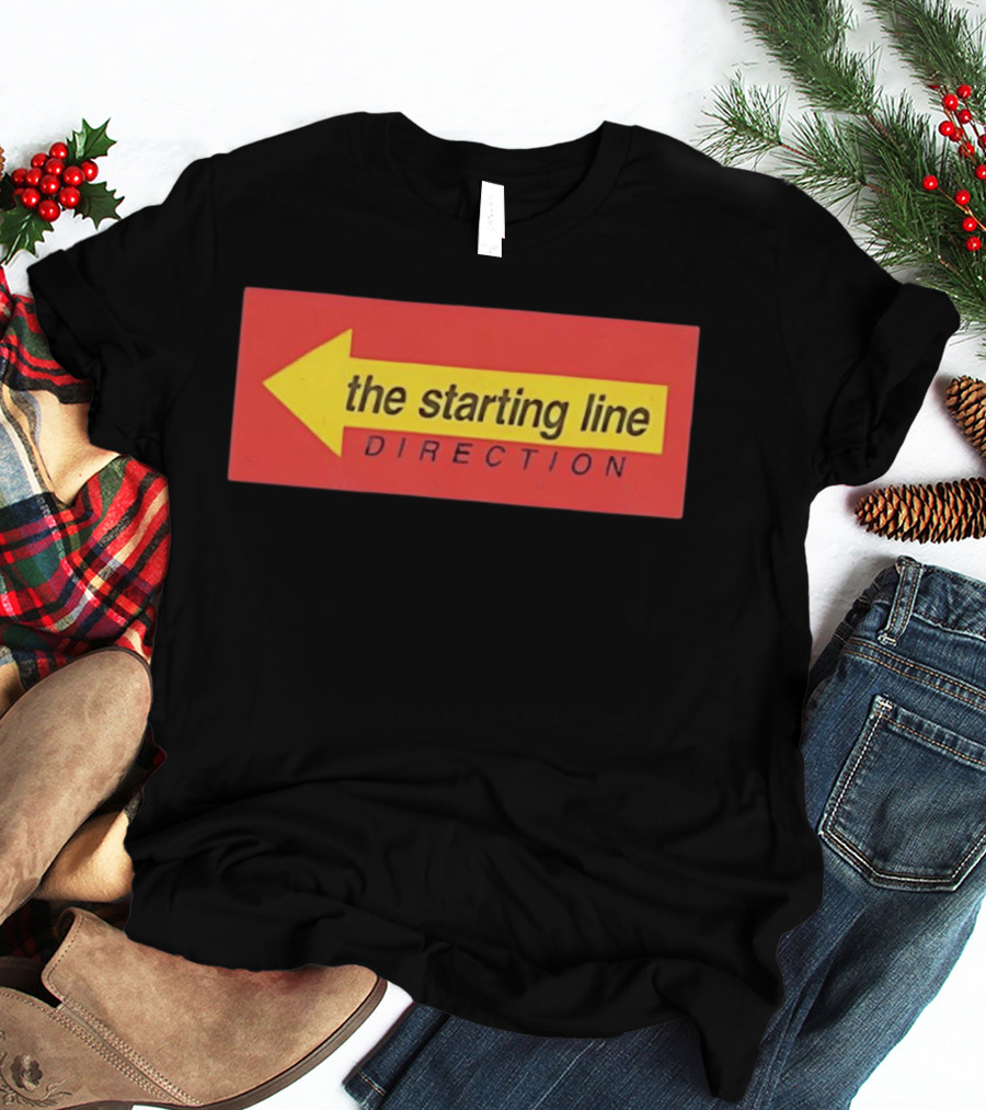 The Starting Line Direction Pop Punk Band Yellow Arrow T-Shirt